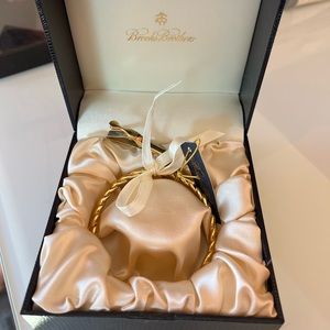 Brooks Brothers Gold-Plated Rope Bangle Bracelet Gold